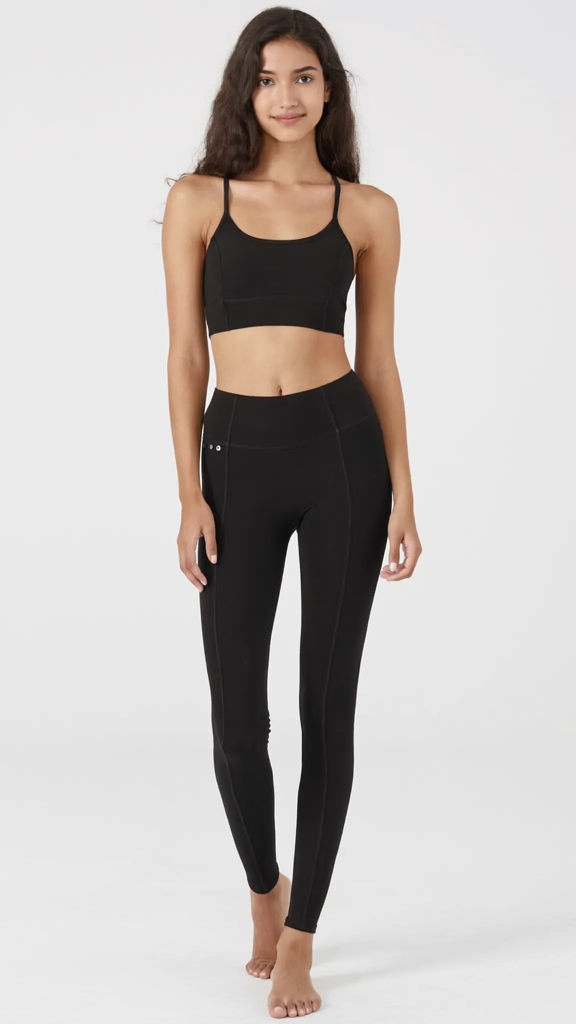 High-Waist Leggings in Black — The Poolside Lounge Edit style look