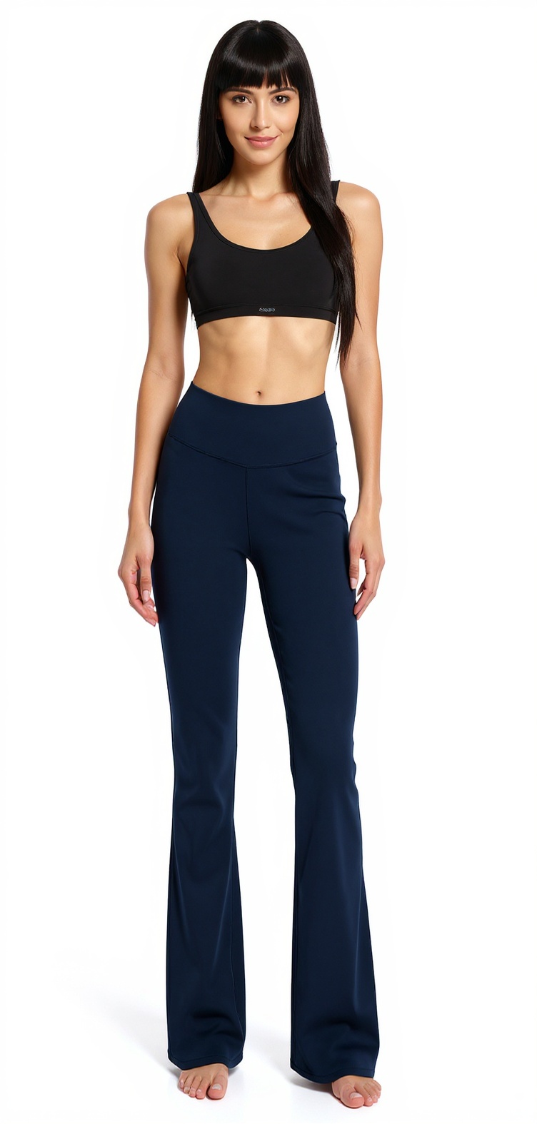 Bootcut Yoga Pants in Dark Navy — The Poolside Lounge Edit style look